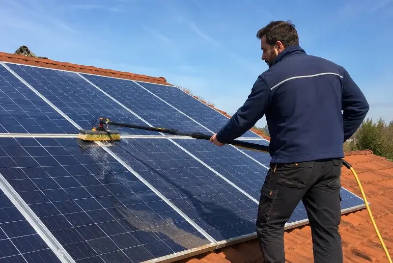 Nettoyage et entretien de panneaux solaires à Louzy